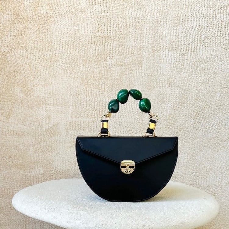 Prie Black with Green Tagua Handle Recycled Line